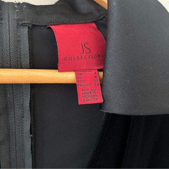 JS Collections Black Velvet Pants & Longsleeve Top Set Women’s 4 great preworn c - Picture 8 of 15